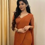Divya Bharathi Instagram - For #ayyopapamsaaru lyrical video launch! #goatthemovie Have you watched the lyrical video yet?!!! Saree @styled_by_arundev Styling @ishwaryaalaguvel