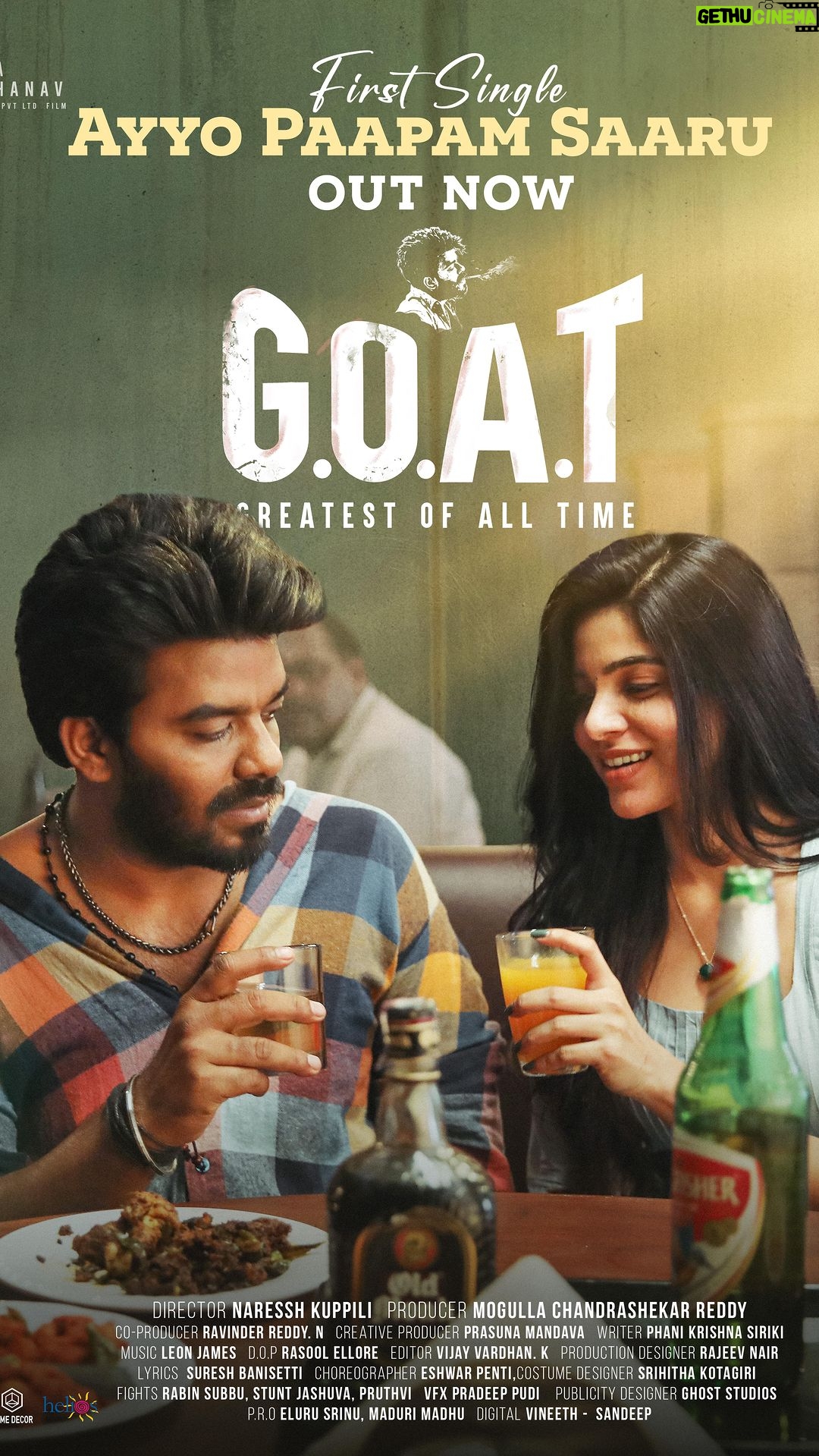 Divya Bharathi Instagram - #GOAT movie #AyyoPaapamSaaru first single is out 🤍