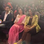 Divya Khosla Kumar Instagram - City of Joy, I really ENJOYYYYYYYYY #Yaariyan2 #simroonteranaam Earrings: @doribymeghnamaniar Saree Draper: @saree_drapernishadesai Kolkata city of joy