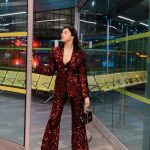 Divya Khosla Kumar Instagram - I'll have a Triple Sparkle Macchiato with Extra Glitter✨ #liverpool #ukdairies Outfit @puneetkapoorlabel Liverpool, England UK