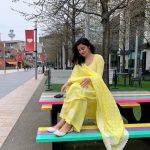 Divya Khosla Kumar Instagram - The joy of dressing is in wearing an Indian suit 💛 Suit @drzya_ridhisuri 📸 @thisisstudiops #whenuhaveadayoffshoot #divyakhoslakumar #ukfashion #desivibes💫 Liverpool, England UK