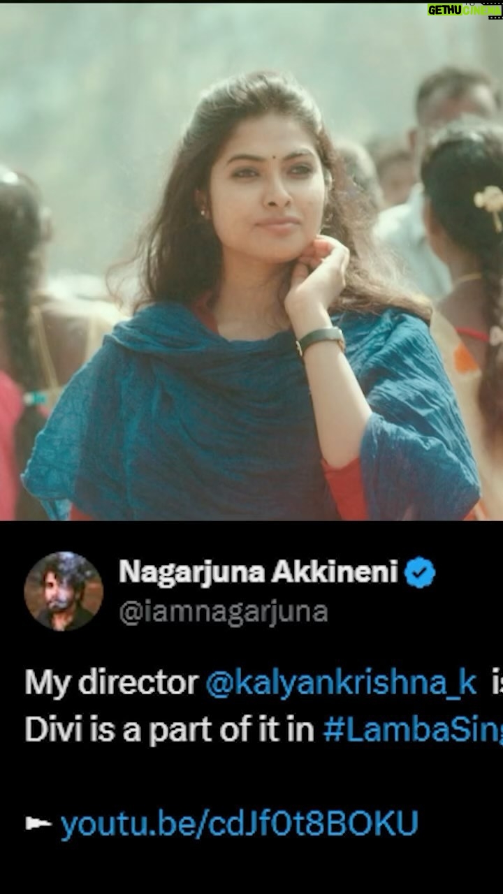 Divya Vadthya Instagram - Thank you King Nagarjuna garu for your support and encouragement 🥰🥰🥰 Lambasingi...a pure love story.. ❤️ Coming soon in theatres near you.... 😀 @actordivi @Bharatraj_21 @kalyankrishna.k @naveengandhi_director #lambasingimovie #lambasingi #divi #actordivi #actordivi❤️ #kalyankrishnakurasala #naveengandhi #rrdhruvan