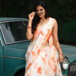 Divya Vadthya Instagram - 🍊 👗 @srinisdesignerstudio 📸 @sudheerkeerthiphotography 💋 @geethas_makeup_studio