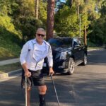 Dolph Lundgren Instagram - Less than 2 weeks with my favorite crutches. Gotta test that bionic ankle. 👊