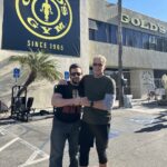 Dolph Lundgren Instagram - Ready to hit the iron with Jack Burner - he bid on workout with me at an online auction by @georgelopezfoundation A great cause helping kids get the proper treatment. 👍👊