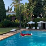 Dolph Lundgren Instagram - Having a rough day doing a photoshoot at my house in Marbella - For a cool new Swedish clothing brand. 🌴🏊🏻‍♂️