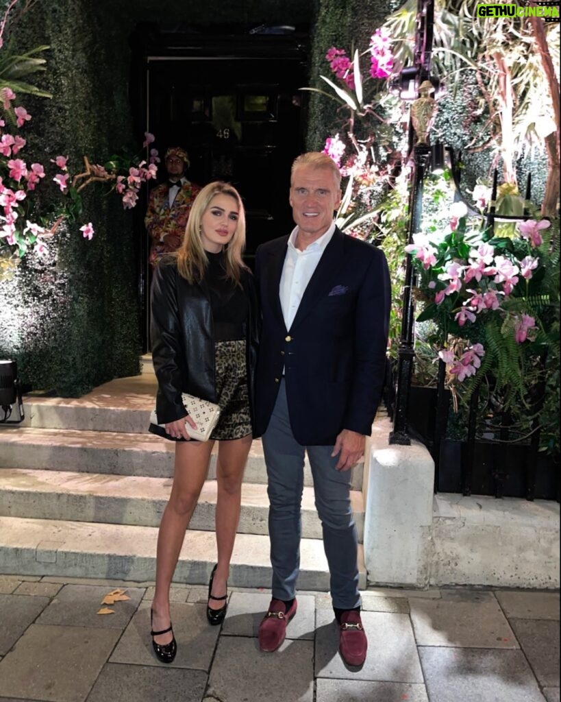 Dolph Lundgren Instagram - One last night on London Town before starting Aquaman 2. Dinner at Annabel’s of course.