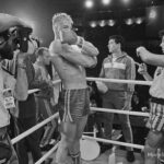 Dolph Lundgren Instagram - A young actor taking direction from the bossman back in the good ol’ days. Happy Birthday, Sly!