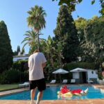 Dolph Lundgren Instagram - Having a rough day doing a photoshoot at my house in Marbella - For a cool new Swedish clothing brand. 🌴🏊🏻‍♂️