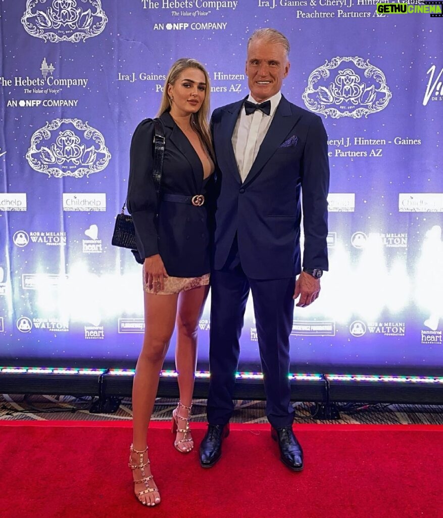 Dolph Lundgren Instagram - At the Childhelp Gala in Phoenix. The founders Sara and Yvonne have spent over six decades helping abused children worldwide. Simply amazing! 🙏