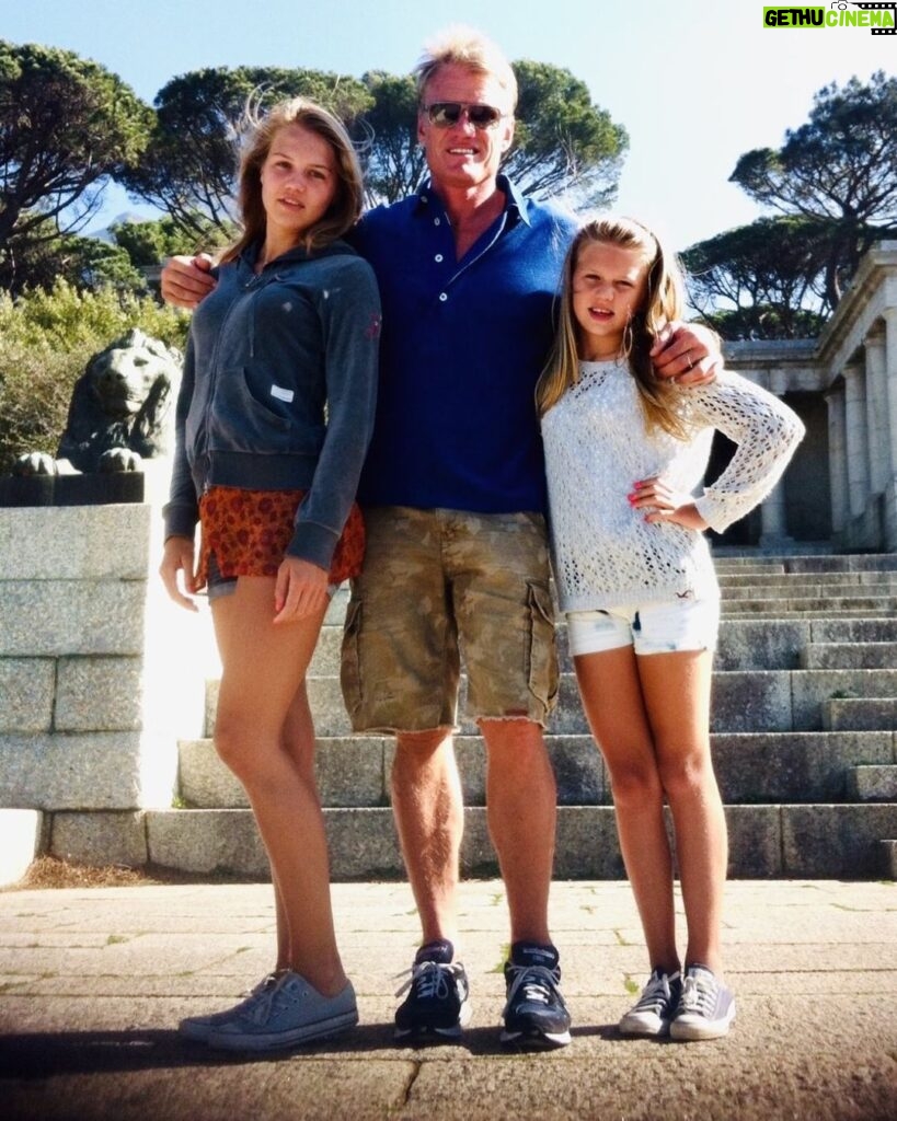 Dolph Lundgren Instagram - In Capetown with my beautiful daughters in 2013. Time passes but family is always Number One. X