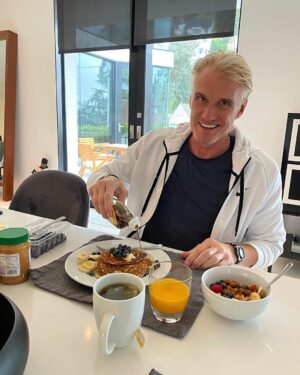 Dolph Lundgren Instagram - Power breakfast before hitting the gym👊🏻