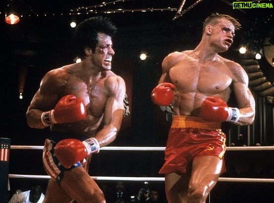 Dolph Lundgren Instagram - 35 years ago today was the premiere of ROCKY IV. It was a great experience for a young Swedish chemical engineering student. Thanks @officialslystallone for bringing me into show business and for being such a great friend throughout the years! Thankfully we’re both still punching after all this time👊