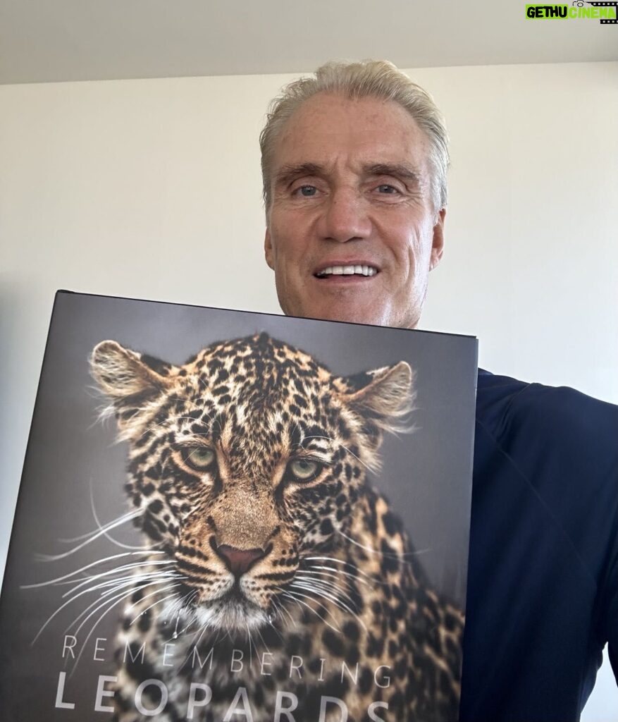 Dolph Lundgren Instagram - Help save the Leopards! 😺 All profits from this book REMEMBERING LEOPARDS goes to organizations working to conserve them in the wild. Check out @Rememberingwildlife #rememberingleopards