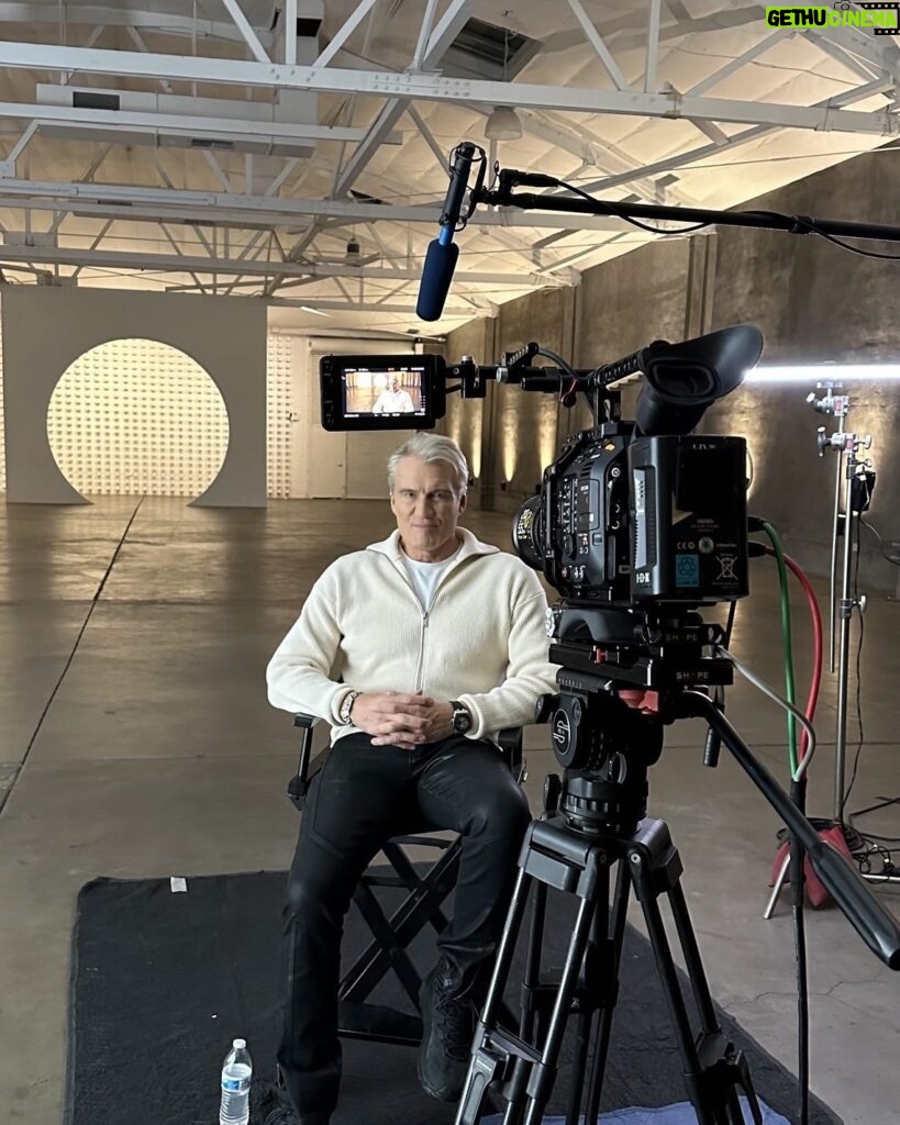 Dolph Lundgren Instagram - Shooting the last interview for my documentary. They’ve been with us for a year and a half now. Pretty interesting stuff. 👍