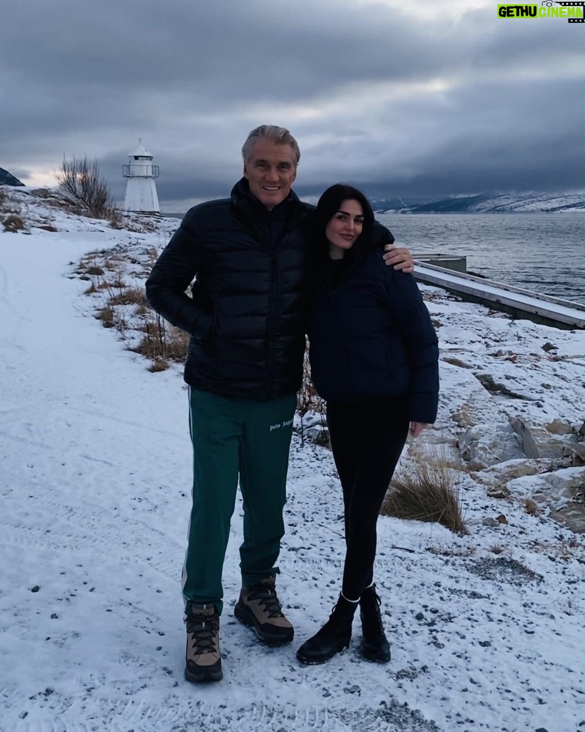 Dolph Lundgren Instagram - Next to a Norwegian fjord - crisp, fresh and beautiful. 😉