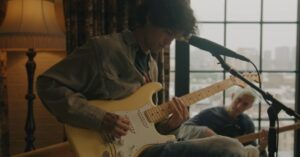 Dominic Fike Instagram - Where I was 
How I am 
Where I’m going! 
Did this For fender recently! 
And two songs reimagined I think
