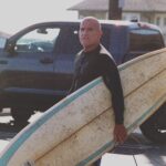 Dominic Purcell Instagram - @tishcyrus the misses can tell when I’m thinking. Always am not a bad thing. Not when in the water though. This board “Stoker Machine” served me well over the years - especially in gutless #la #waves. Thanks @jessefaen. Letting ya fav board go gets emotional. I broke it. ( surfers know what I’m talking about) Getting new #stokermachine from #aquatechglassing. Good drive can swing it like a 6’2 , 6’4 in small mush surprisingly. Epic in bigger swells. Thanks guys can wait for new stick.