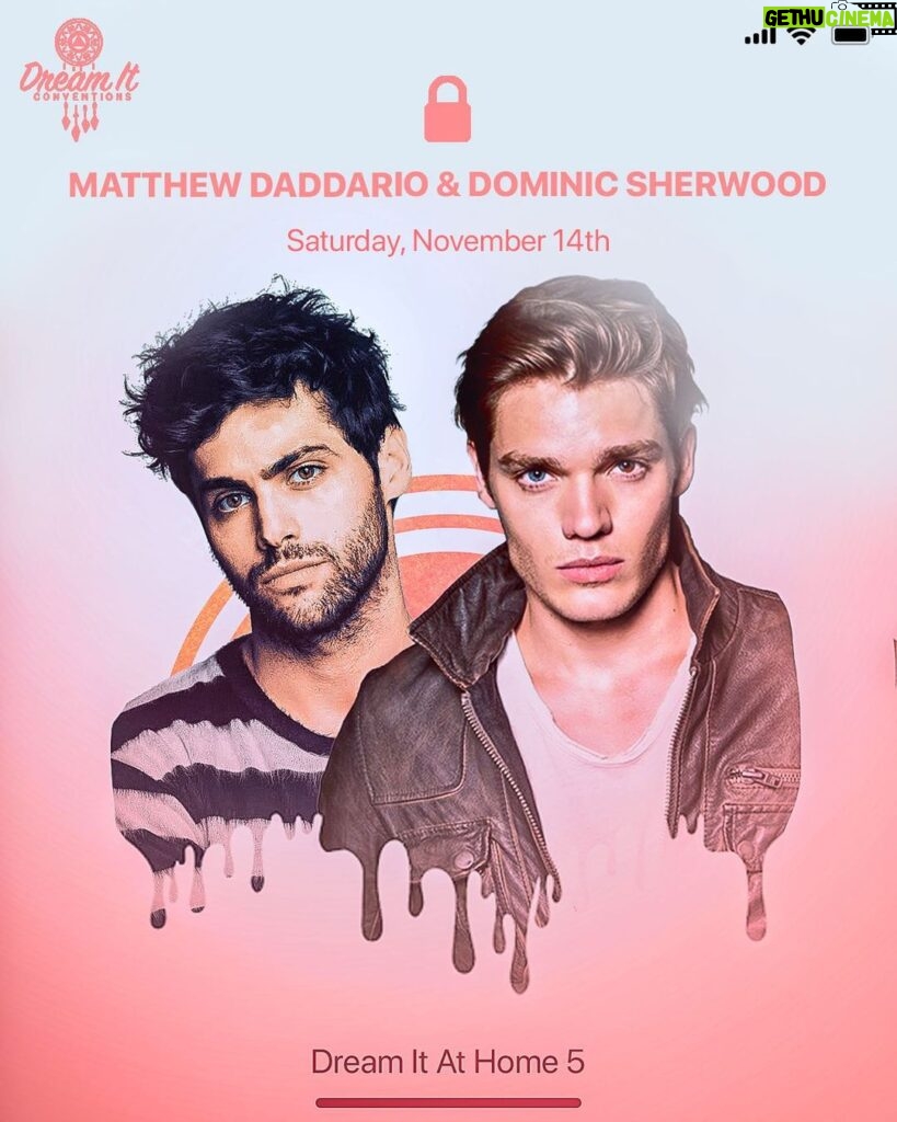 Dominic Sherwood Instagram - I will be attending the Dream It At Home 5 virtual convention this Saturday, November 14th, with my castmates, it will take place from home so anyone can join wherever you are in the world ! I'll be doing a panel, meet&greets, one on ones and even a Parabatai Quiz! Part of the profits from my sales will go to @LutteContreLeCancer. Follow @dreamitcon to have all the information. Link to the ticketing : https://www.cityvent.com/events/ab2s6h8s/ Get your tickets now!! #themattanddomshow