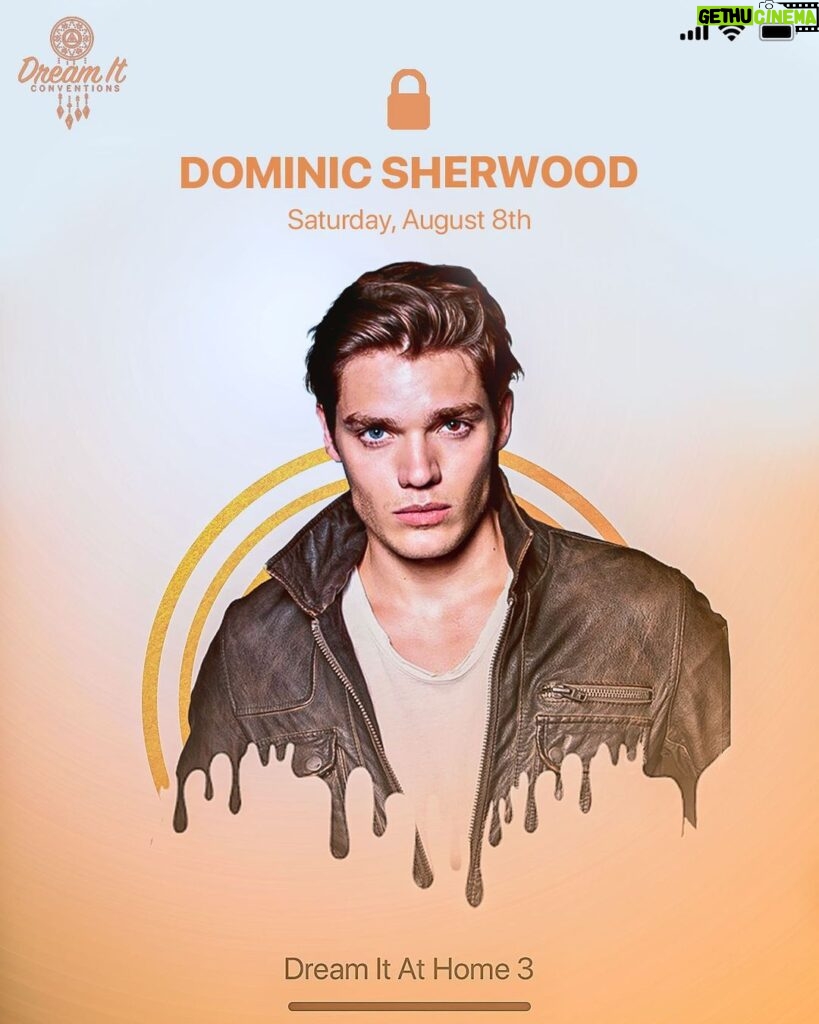 Dominic Sherwood Instagram - Hello everyone. This sat (Aug 8th) I’ll be joining the @dreamitcon team and some other my favourite actors I’ve ever worked with. Looking forward to seeing all your lovely faces. Part of the proceeds this time around are going to support @soshomophobie Get your questions ready. But a ticket and I’ll see you there. #dreamitathome3 Link to tickets: https://www.cityvent.com/events/zov36ep5