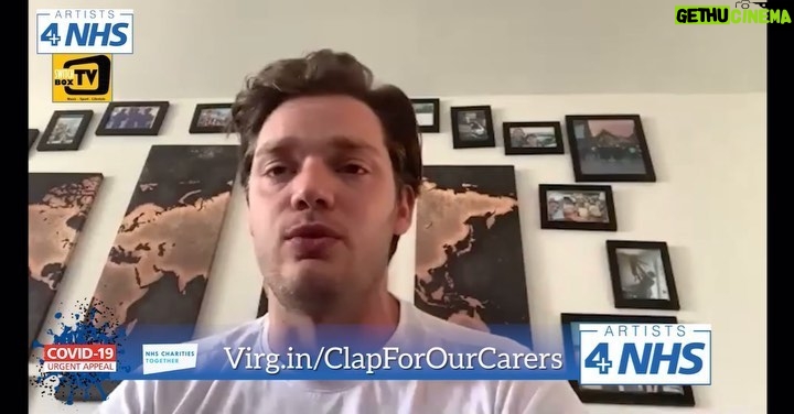 Dominic Sherwood Instagram - I did this interview a little while ago. Tune in and support our healthcare workers in the UK fighting covid-19 everyday. It’s a crazy time and I think supporting each other is key. @artists4nhs @switchboxtv #heroes. Link in bio
