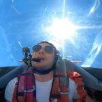 Dominic Sherwood Instagram – Flying over vegas. Hunting @deckersadowski with @skycombatace 

WE FLEW THE PLANE! I know that sounds mental (and it totally was) but you fly the plane with a trained instructor behind you talking you through everything step by step. The dual controlled aircraft means that your safety is always paramount. 

What an experience. Thank you @skycombatace for the flight of a lifetime! 10/10