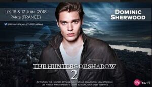 Dominic Sherwood Instagram - I can’t wait to be attending the Hunters of Shadow 2 convention in Paris in June! Who’s coming along?

Ps...this is an old photo... I look a little different now. Try not to rear back in horror. It'll hurt my feelings.