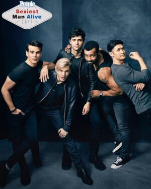 Dominic Sherwood Instagram - Turns out I was there cos they needed a British guy... the others are pretty ducking sexy though. Thank you so much @people and  @isaiahmustafa @matthewdaddario @harryshumjr, @albertorosende and @shadowhunterstv for putting up with me. Love you all xx