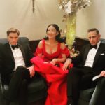 Dominic Sherwood Instagram - Plotting… @arden_cho @mattyrauch #partnertrack @netflix Hands raised for a season 2?!