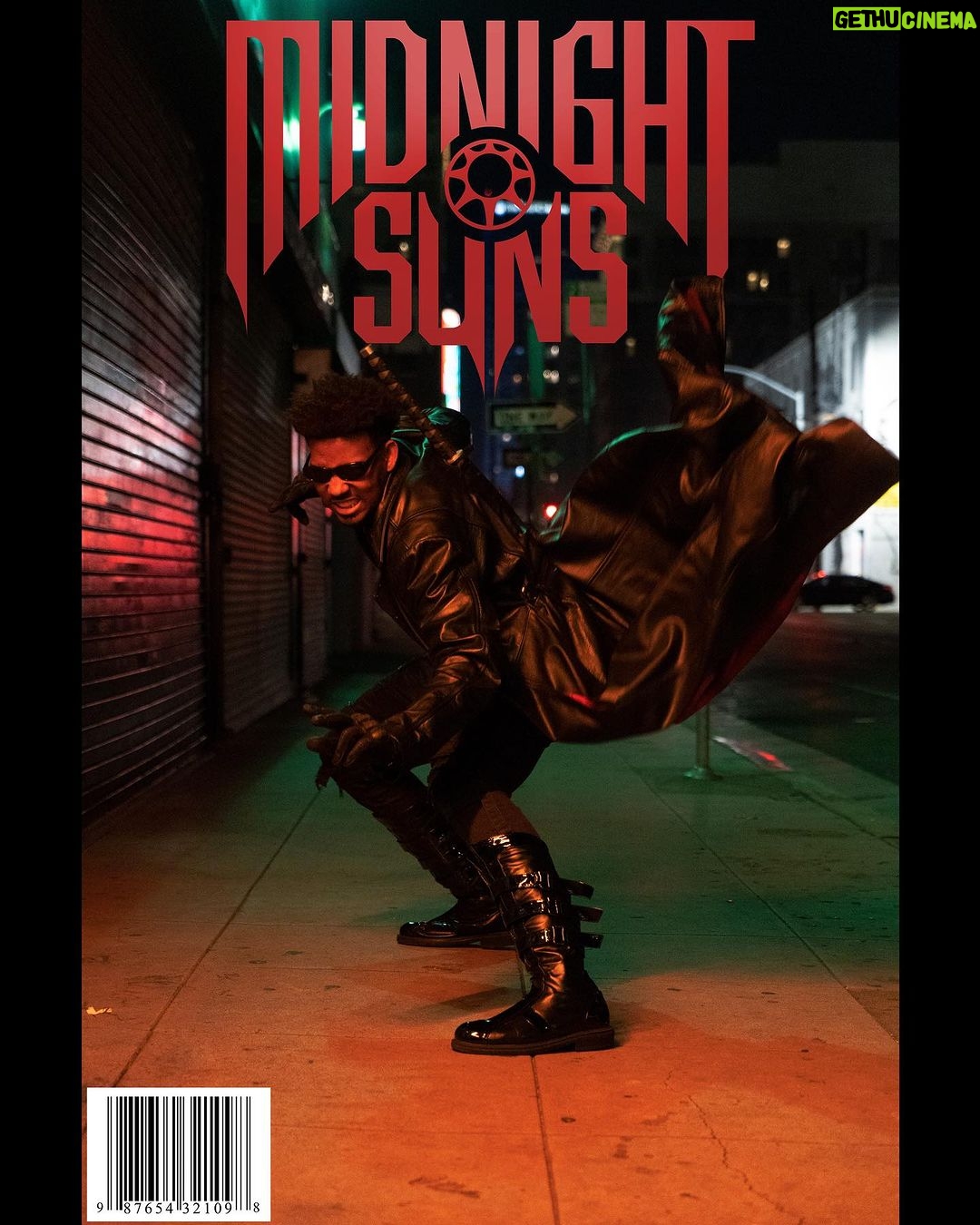 Dominique Barrett Instagram - Made the cover of “Midnight suns” magazine ⚔️🎬 #concept my new Blade fan film is out now only available on the KING VADER YouTube channel . Would you want a midnight suns fan film ? Photographer: @camerahead.film Blade photographer: @directed.by.augustine Edit by: @mazshakiro - this photoshoot is a concept shoot to promote my Blade fan film . #kingvader #blade Midnight Sun