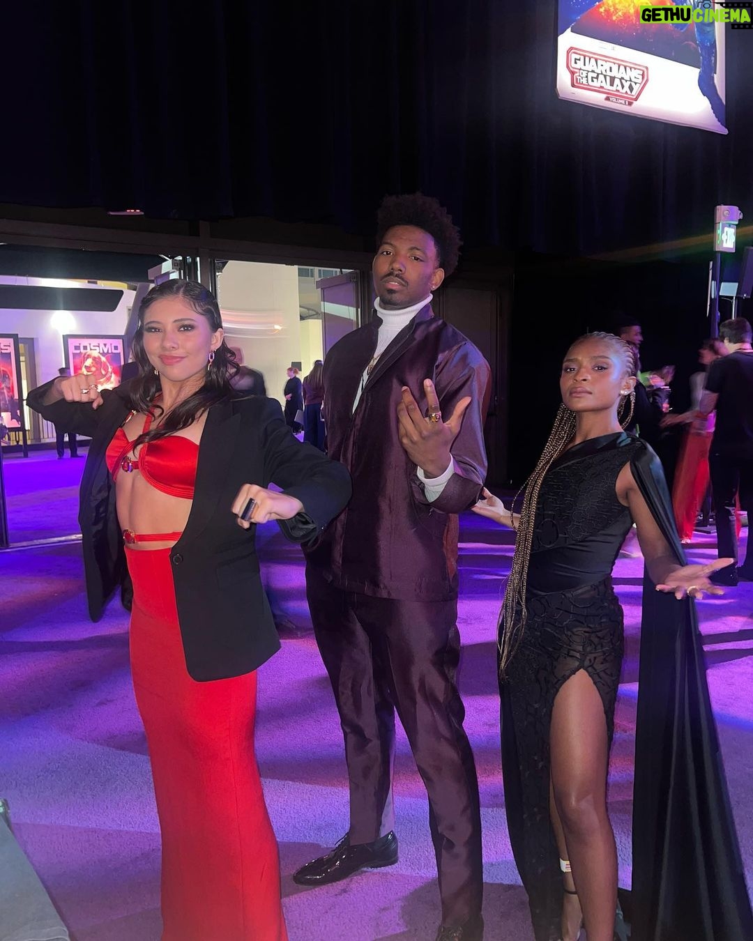 Dominique Barrett Instagram - Thank you @marvel for inviting me to the epic world premier of @guardiansofthegalaxy vol.3 ! This movie was beyond amazing & now one of my favorite marvel films! #marvel #guardiansofthegalaxy #kingvader Guardians of the Galaxy