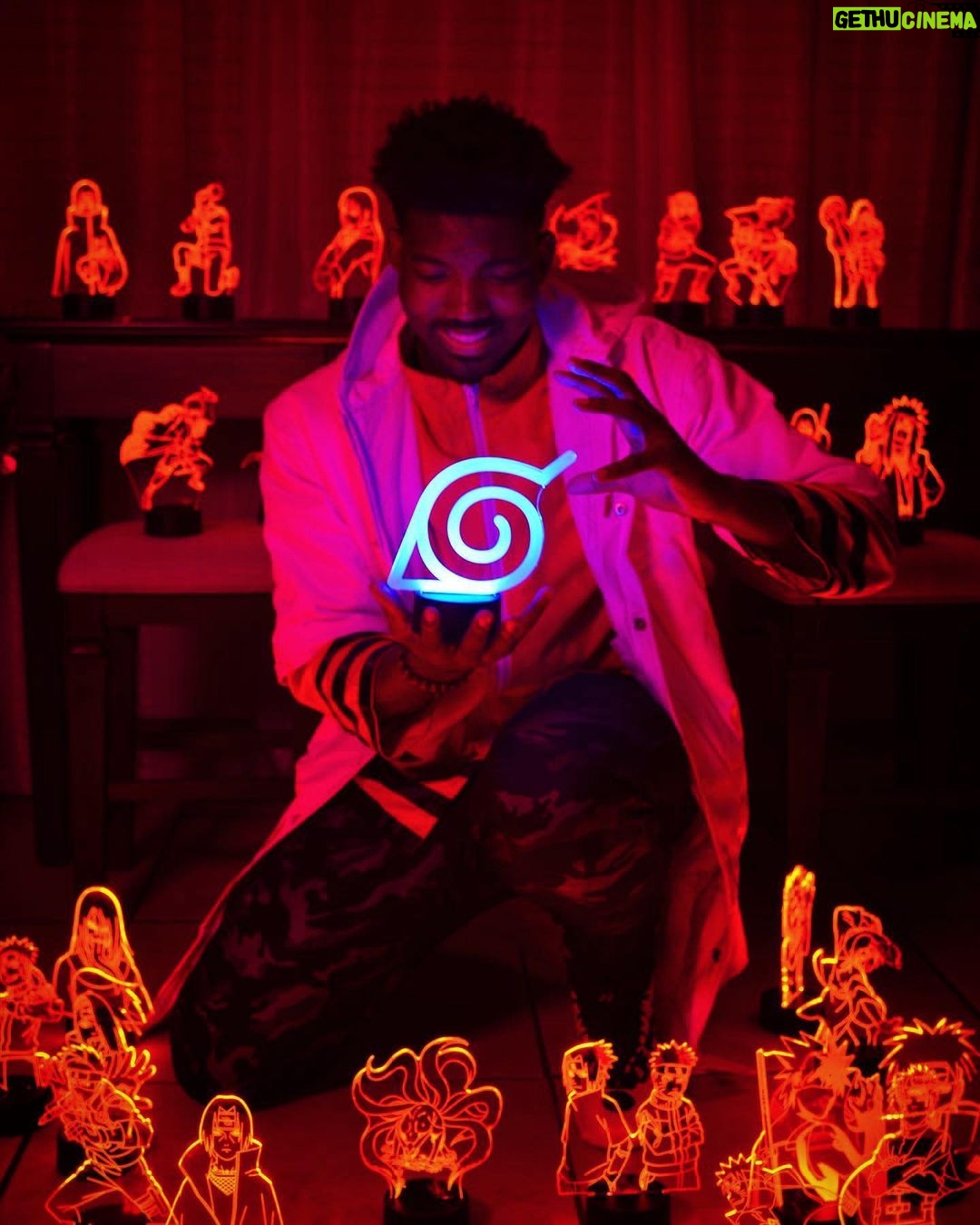 Dominique Barrett Instagram - Announcing my official collaboration w/ @otakulamps come check out our booth at ANIME NYC 🍃🔥 #otakulampspartner