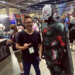 Dominique Barrett Instagram - Red X comes to #SDCC ❌ walking around as Red X was so fun 🎬 I had a couple fades to run. I even met the writer of Teen titans Academy @ilovetimsheridan & we even got to talk about my red x film I’m creating 🥂🔥 10/10 experience !! Also if you took a picture of my Red X DM ME THE PHOTO.. or else 🥷🏾 Suit by: @jcurtis_atelier Helmet by: @godofprops Suit accessories by: @chadhatter San Diego Comic-Con