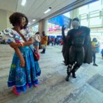 Dominique Barrett Instagram - Red X comes to #SDCC ❌ walking around as Red X was so fun 🎬 I had a couple fades to run. I even met the writer of Teen titans Academy @ilovetimsheridan & we even got to talk about my red x film I’m creating 🥂🔥 10/10 experience !! Also if you took a picture of my Red X DM ME THE PHOTO.. or else 🥷🏾 Suit by: @jcurtis_atelier Helmet by: @godofprops Suit accessories by: @chadhatter San Diego Comic-Con