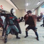 Dominique Barrett Instagram - Red X comes to #SDCC ❌ walking around as Red X was so fun 🎬 I had a couple fades to run. I even met the writer of Teen titans Academy @ilovetimsheridan & we even got to talk about my red x film I’m creating 🥂🔥 10/10 experience !! Also if you took a picture of my Red X DM ME THE PHOTO.. or else 🥷🏾 Suit by: @jcurtis_atelier Helmet by: @godofprops Suit accessories by: @chadhatter San Diego Comic-Con