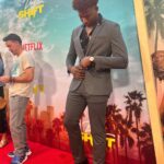 Dominique Barrett Instagram - Huge thank you to @netflix & @strongblacklead for inviting me out to the world premiere of “Day Shift” starring @iamjamiefoxx dropping august 12th 🥂 it was an honor being here in this moment & meeting so many talented individuals 🥂🔥 make sure you guys check it out the film ! ☺️ #dayshift #kingvader #netflix Netflix