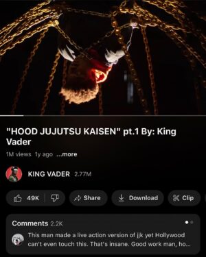 Dominique Barrett Instagram - My jujutsu Kaisen film hit 1 MILLION VIEWS!!!! 🗣️🔥🔥🔥 thank you so much!!! Enjoy these pictures from the premiere 🔥 so much hard work was put into this film from the writing process with @alphaxalfa to the cinematography with @touchblevins all the way to the fight choreography with @vswarn ! & my AMAZING CAST OF TALENTED ACTORS & creatives truly blessed to surround myself with such hard working & talented people ! Also thank you to all of my make up artist & vfx artist for making the IMPOSSIBLE happen 🫂🔥 . A HUGE THANKS TO Everyone involved in this project in general ! I think its one of my best pieces out to date & it wouldn’t have been possible without you .