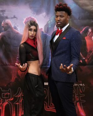 Dominique Barrett Instagram - My jujutsu Kaisen film hit 1 MILLION VIEWS!!!! 🗣️🔥🔥🔥 thank you so much!!! Enjoy these pictures from the premiere 🔥 so much hard work was put into this film from the writing process with @alphaxalfa to the cinematography with @touchblevins all the way to the fight choreography with @vswarn ! & my AMAZING CAST OF TALENTED ACTORS & creatives truly blessed to surround myself with such hard working & talented people ! Also thank you to all of my make up artist & vfx artist for making the IMPOSSIBLE happen 🫂🔥 . A HUGE THANKS TO Everyone involved in this project in general ! I think its one of my best pieces out to date & it wouldn’t have been possible without you .