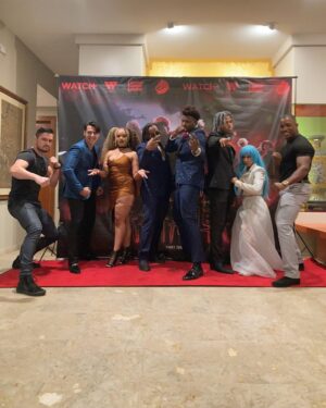 Dominique Barrett Instagram - My jujutsu Kaisen film hit 1 MILLION VIEWS!!!! 🗣️🔥🔥🔥 thank you so much!!! Enjoy these pictures from the premiere 🔥 so much hard work was put into this film from the writing process with @alphaxalfa to the cinematography with @touchblevins all the way to the fight choreography with @vswarn ! & my AMAZING CAST OF TALENTED ACTORS & creatives truly blessed to surround myself with such hard working & talented people ! Also thank you to all of my make up artist & vfx artist for making the IMPOSSIBLE happen 🫂🔥 . A HUGE THANKS TO Everyone involved in this project in general ! I think its one of my best pieces out to date & it wouldn’t have been possible without you .