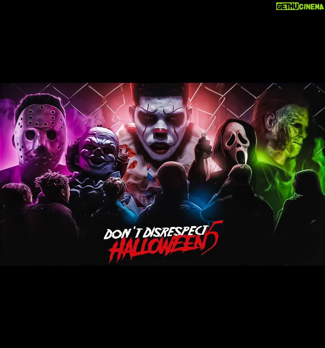 Dominique Barrett Instagram - DONT DISRESPECT HALLOWEEN!! THE MOVIE OUT NOW ! 🎃 Full film on the King Vader YouTube channel. from now until the end of time Halloween will always be one of my favorite days of the year, it became more apparent after creating the DDH series , something that started off as a skit became a full feature length film . I truly do want to continue this series with the 6th & final installment but I became extremely disheartened last year after youtube age restricted the movie… it drastically held back the films reach 🎈but I’ll say this , if the film hits its first 1M we will green light part 6 . so enjoy don’t disrespect Halloween 1-5 is yours ♥️🎬 Shoutout @art_of_armstrongs for this amazing piece 🏆🎈 Halloween ;)