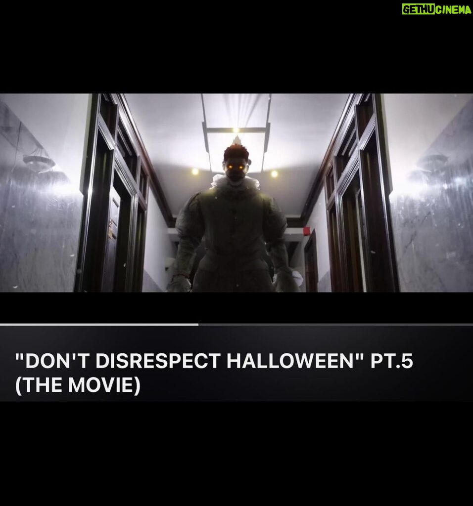 Dominique Barrett Instagram - DONT DISRESPECT HALLOWEEN!! THE MOVIE OUT NOW ! 🎃 Full film on the King Vader YouTube channel. from now until the end of time Halloween will always be one of my favorite days of the year, it became more apparent after creating the DDH series , something that started off as a skit became a full feature length film . I truly do want to continue this series with the 6th & final installment but I became extremely disheartened last year after youtube age restricted the movie… it drastically held back the films reach 🎈but I’ll say this , if the film hits its first 1M we will green light part 6 . so enjoy don’t disrespect Halloween 1-5 is yours ♥️🎬 Shoutout @art_of_armstrongs for this amazing piece 🏆🎈 Halloween ;)