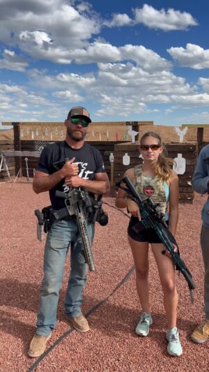 Donald Cerrone Instagram - My girl Vicki Vallencourt came out to play Sunday Gun Day with me @nemo_arms 

@brass_slinger @shred_the_barrel_556