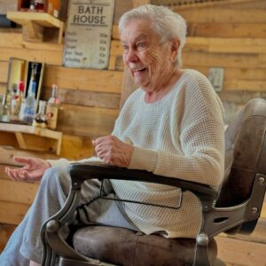 Donald Cerrone Instagram - Finally talking Grandma into living with me.  She at the ranch and under my care ☺️. First thing she wanted was a haircut 
Thanks @bmfbarber_  for taking care of her.