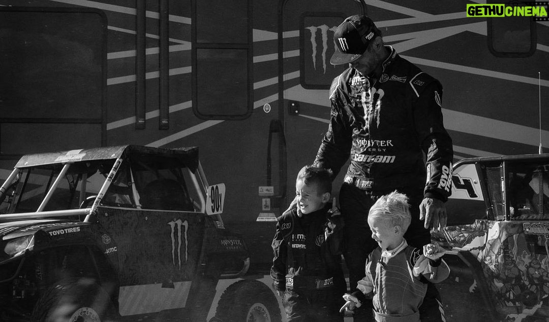 Donald Cerrone Instagram - When Racing is now a family thing!! We loaded up and headed to the races this weekend. @canamoffroad and thanks you @xlrtoyhaulers for building me a trailer to take all the toys !! @monsterenergy Danger is 4 and Riot is 2 and both drive it’s amazing BMF Ranch