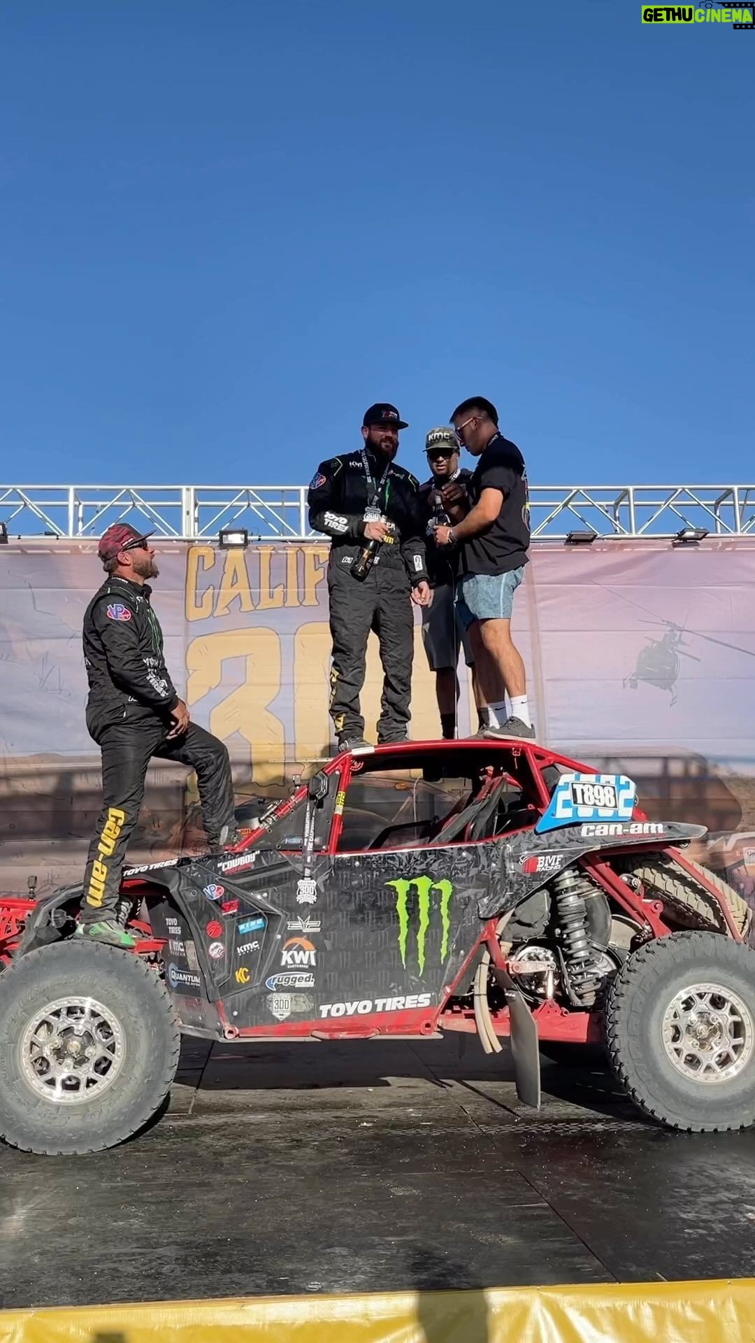 Donald Cerrone Instagram - 🥇 out at the @thecalifornia300 and winner of the Triple crown! #BMF #BMFRacing #gofastdontdie #Cowboy #MonsterEnergy #Canam #canamoffroadlivin #ToyoTires #UTVLife #utvracing #utv #2023 #KWIClutching #MasterofPower @monsterenergy @vpracingfuels @toyotires @canamoffroad @ruggedradios @kmcwheels @s3powersports @prpseats @evo_powersports @KWI_Clutching @Velocitausa @bombereyewear @thekleanfreak @kchilites