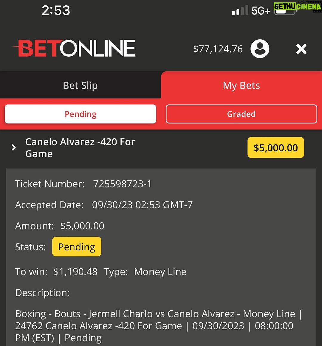 Donald Cerrone Instagram - Let’s go @canelo