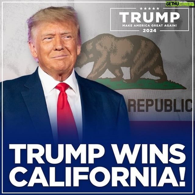 Donald Trump Instagram - THANK YOU, CALIFORNIA—MAGA!