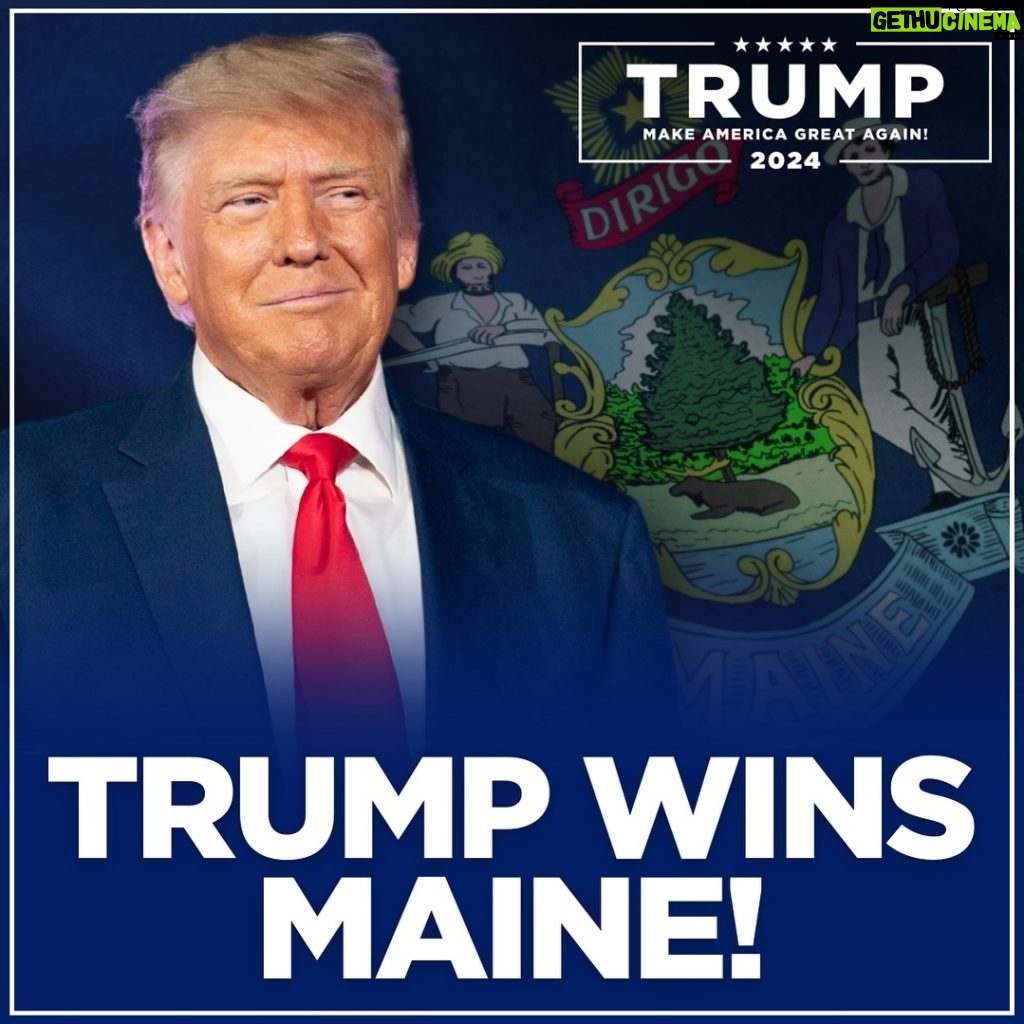 Donald Trump Instagram - THANK YOU, MAINE—MAGA! Maine