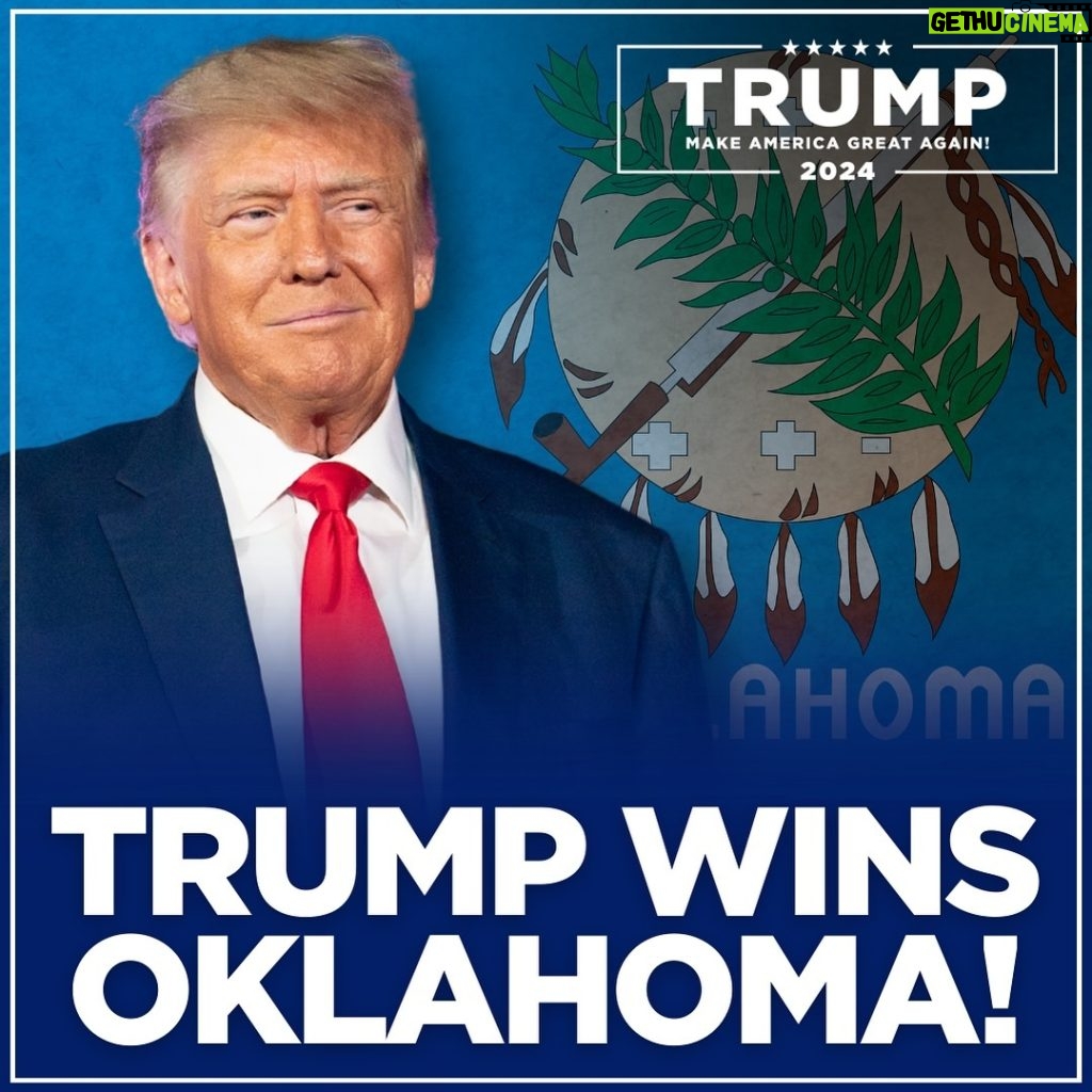 Donald Trump Instagram - THANK YOU, OKLAHOMA—MAGA! Oklahoma