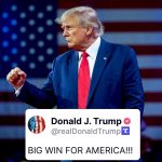 Donald Trump Instagram - BIG WIN FOR AMERICA!!!
